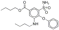 Bumetanide-d5 Butyl Ester 结构式