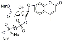 4-Methylumbelliferyl α-L-Idopyranosiduronic Acid 2,4-Disulfate Trisodium Salt 结构式