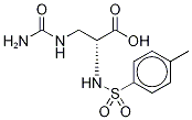 β-Ureido-D-α-tosylaminopropionic Acid 结构式