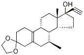 Tibolone-13CD3  3-Ethylene Ketal 结构式