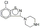 7-Chloro-3-(piperazin-1-yl)benzol[d]isothiazole-d8 结构式