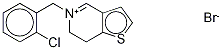 5-[(2-Chlorophenyl)Methyl]-6,7-dihydrothieno[3,2-c]pyridiniuM BroMide 结构式