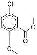 5-Chloro-2-Methoxy-benzoic Acid Methyl Ester-13C2,d6 结构式