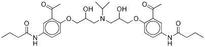 L醋丁洛尔杂质 结构式