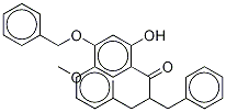 4-Methoxy-5-benzoyloxy-2-bis-benzylethanonephenol 结构式