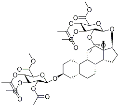 5α-Estrane-3β,17α-diol Bis(tri-O-acetyl-β-D-glucuronide Methyl Ester) 结构式
