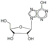(-)-Inosine-13C2,15N 结构式