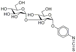 4-Isothiocyanatophenyl 3-O-α-D-Glucopyranosyl-α-D-glucopyranoside 结构式