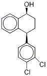 cis (1S,4S)-4-(3,4-Dichlorophenyl)-1,2,3,4-tetrahydro-naphthalen-1-ol-D4 结构式