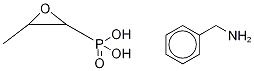 rac Fosfomycin-13C3 Benzylamine Salt 结构式