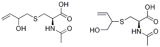 (R,S)-N-Acetyl-S-[1-(hydroxymethyl)-2-propen-1-yl)-L-cysteine + (R,S)-N-Acetyl-S-[2-hydroxy-3-buten-1-yl)-L-cysteine (Approximately 1:1 Mixture) 结构式