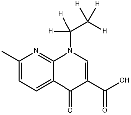 萘啶酸-D5 结构式