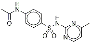 N-乙酰基磺胺甲基嘧啶-D4 结构式