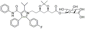 Atorvastatin Acetonide Acyl-β-D-glucuronide 结构式