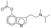 4-Acetoxy-N-isopropyl-N-methyltryptamine-d4 结构式