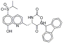 (S)-2-Amino-Nα-Fmoc-3-(8-hydroxy-5-(N,N-dimethyl)quinoline-2-yl)propionic Acid 结构式