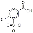 4-Chloro-3-(chlorosulfonyl)benzoic Acid-13C6 结构式