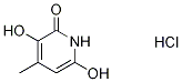 3,6-Dihydroxy-4-Methyl-2(1H)-pyridinone Hydrochloride 结构式