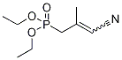 4-(Diethylphosphono)-3-Methyl-2-butenenitrile-13C2, E/Z Mixture 结构式