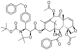 N-Desbenzoyl-N-tert-butoxycarbonyl-N,O-isopropylidene-3'-p-O-benzyl-6,7-dehydro Paclitaxel 结构式