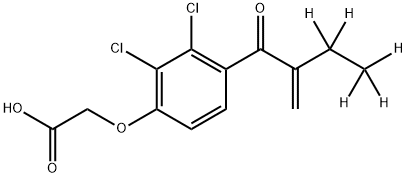 Ethacrynic Acid-d5 结构式