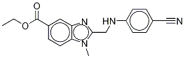 2-[[(4-Cyanophenyl)aMino]Methyl]-1-Methyl-1H-benziMidazole-5-carboxylic-d3 Acid Ethyl Ester 结构式