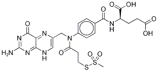 10-[(3-Methanethiosulfonyl)-1-propionyl] Folic Acid 结构式