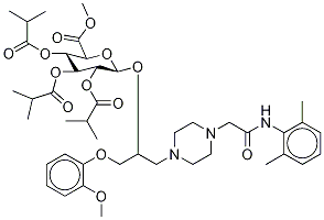 Ranolazine 2,3,4-Tri-O-isobutyryl-β-D-Glucuronide Methyl Ester (Mixture of diastereoMers) 结构式