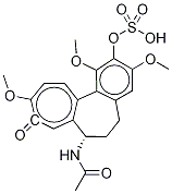 2-DeMethyl Colchicine 2-O-Sulfate 结构式