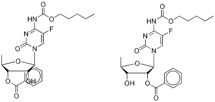 5'-Deoxy-5-fluoro-N-[(pentyloxy)carbonyl]cytidine Benozate 结构式