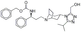 N-Des-(4,4-difluorocyclohexanecarboxy)-N-carbobenzyloxy-3-hydroxyMethyl  Maraviroc 结构式