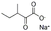 3-METHYL-2-OXOVALERIC ACID-13C3 SODIUM SALT 结构式