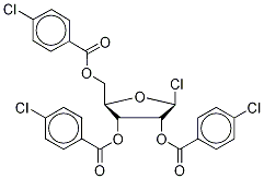 CHLORO 2,3,5-TRI-O-P-CHLOROBENZOYL--D-RIBOFURANOSIDE 结构式