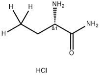 (S)-2-Aminobutyramide-d3 Hydrochloride 结构式