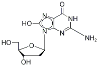 8-Oxo-2deoxyguanosine-13C,15N2 结构式