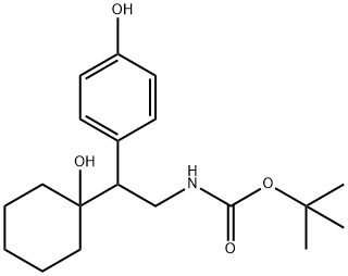 N-Boc N,O-Didesmethylvenlafaxine 结构式