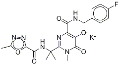 Raltegravir-d3, Potassium Salt 结构式
