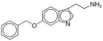 2-(6-Benzyloxyindolyl)ethylamine Hemisulfate 结构式