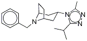 8-Benzyl-3-(3-(isopropyl-d6)-5-methyl-4H-1,2,4-triazol-4-yl)-exo-8-azabicyclo[3.2.1]octane 结构式