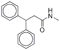 N-Methyl 3,3-Diphenylpropionamide-d3 结构式