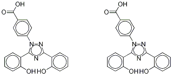 Deferasirox-d4 (Mixture of 6-hydroxyphenyl-d4 isomers) 结构式