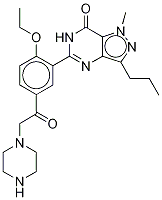 N-Desethyl Acetildenafil-d8 Dihydrochloride 结构式