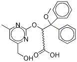 rac 4-Hydroxymethyl Ambrisentan-d3 结构式