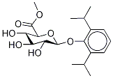 Propofol Glucuronide-d17 Methyl Ester 结构式