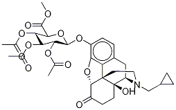 Naltrexone 2,3,4-Tri-O-acetyl-O-β-D-glucuronic Acid Methyl Ester 结构式