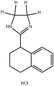 TETRAHYDROZOLINE-D4 HYDROCHLORIDE 结构式