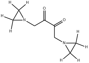 1,4-Bis(1-aziridinyl)-2,3-butanedione-d8 DihydrobroMide 结构式
