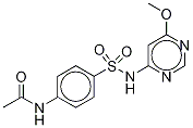 AcetylsulfaMonoMethoxine-d4 结构式