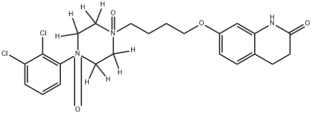 Aripiprazole-d8 N,N-Dioxide 结构式