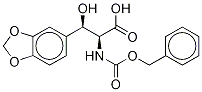 N-Benzyloxycarbonyl DL-threo-β-(3,4-Methylenedioxyphenyl)serine 结构式